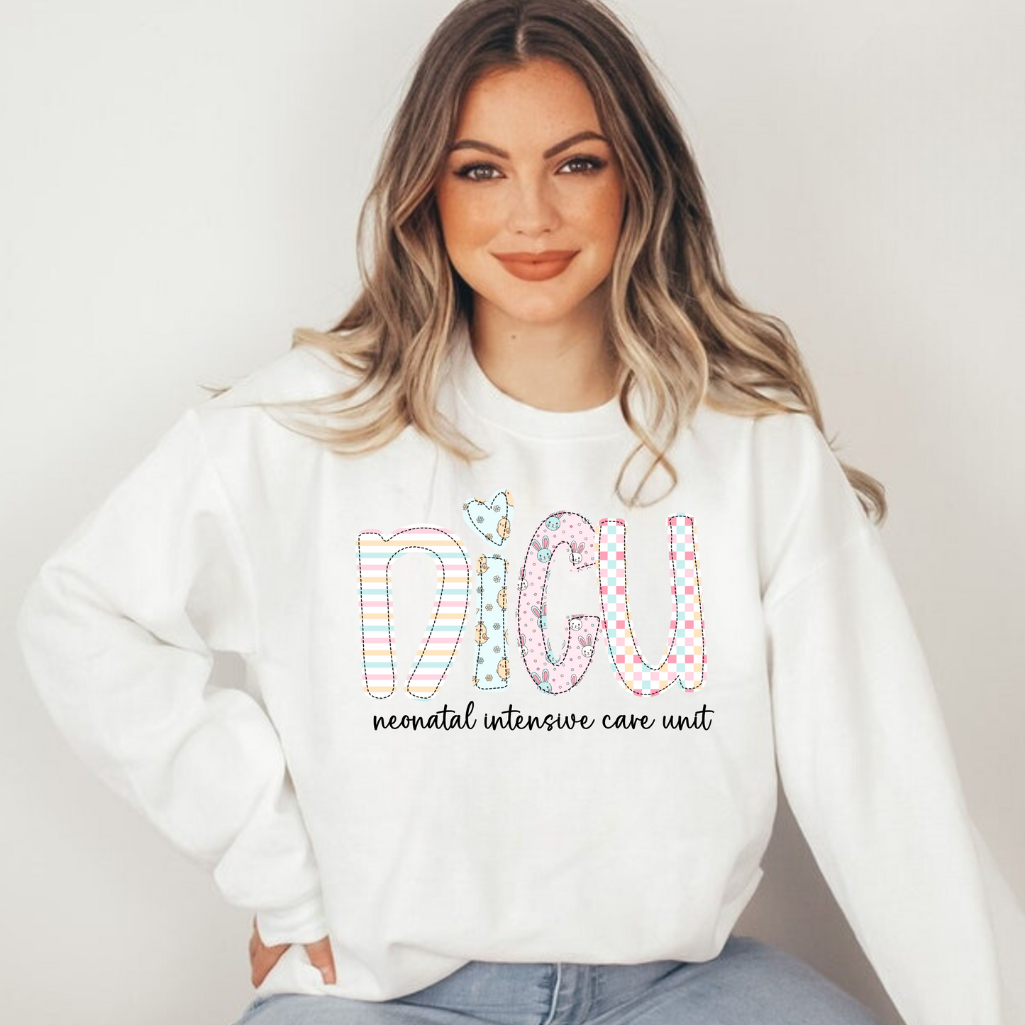 NICU nurse crewneck sweatshirt