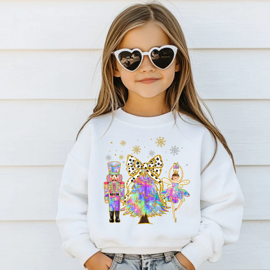 Youth Nutcracker Christmas Crewneck Sweatshirt