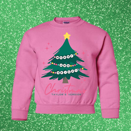 Merry & Bright TV Crewneck Sweatshirt for Girls