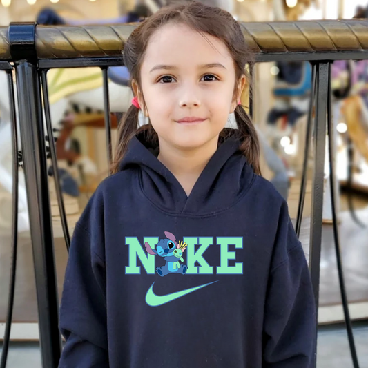 Cute Blue Alien Hoodie For Kids