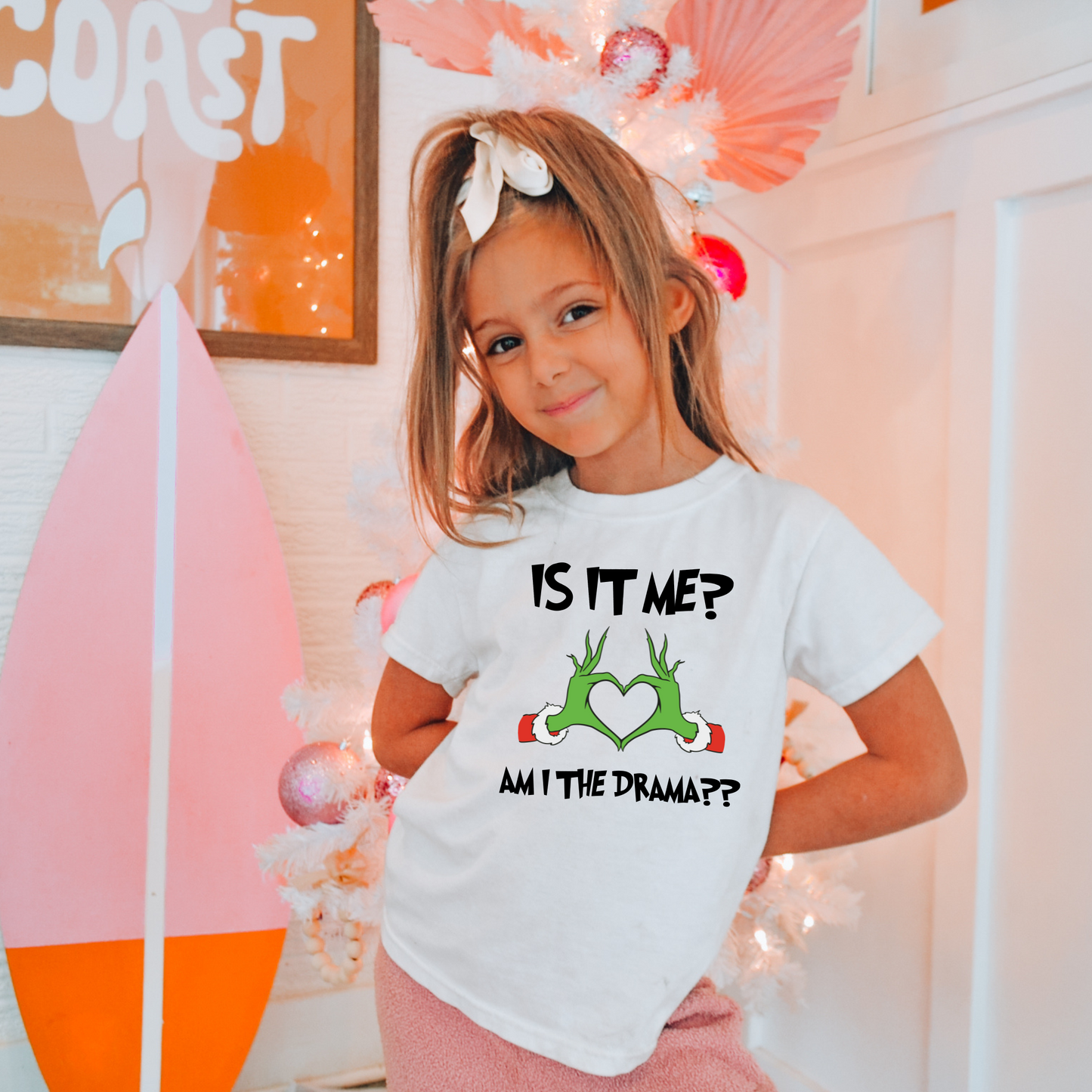 Am I the Drama Christmas Shirt for Kids