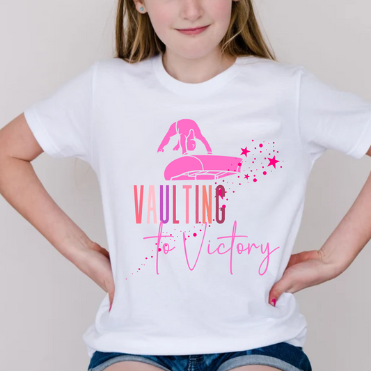 Vaulting to Victory | Gymnastics Shirt for Kids and Teens