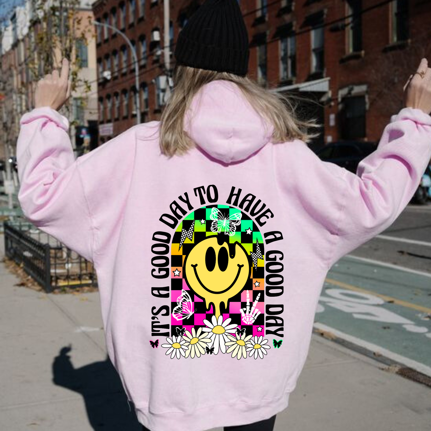 It's a good day to have a good day retro preppy hoodie.