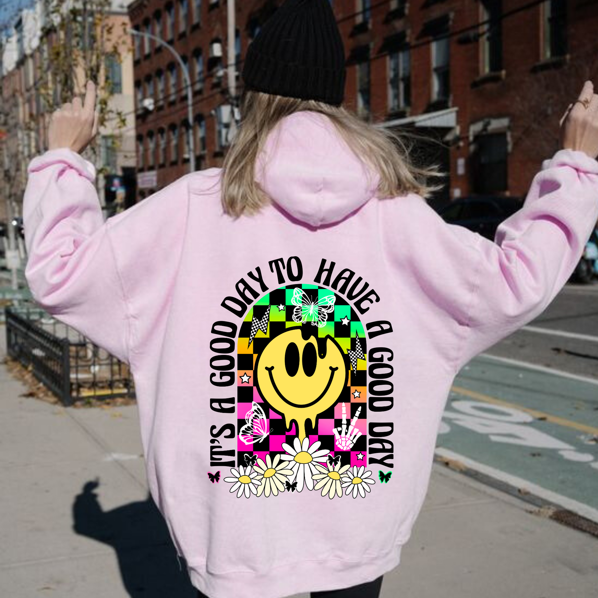It's a good day to have a good day retro preppy hoodie.