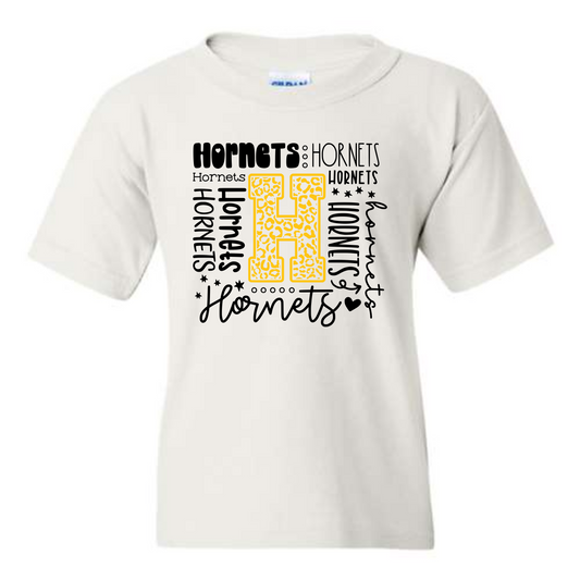 Hening Hornets Typography Shirt