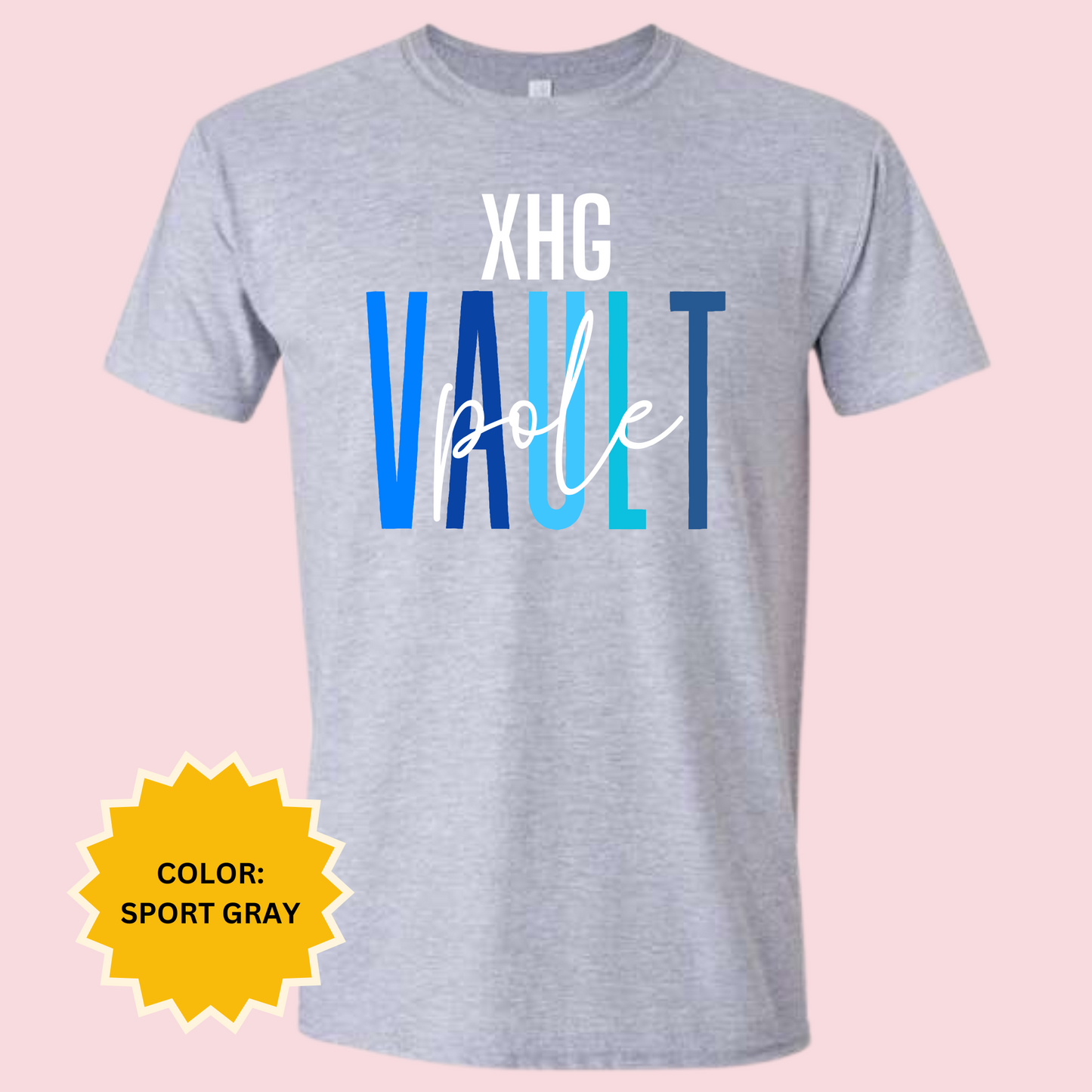 XHG Pole Vault Adult & Youth Shirt Design 2