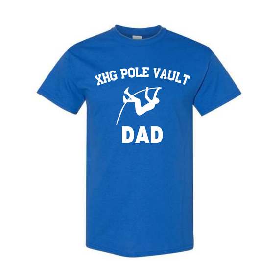 XHG Pole Vault Dad Adult Shirt Design 4