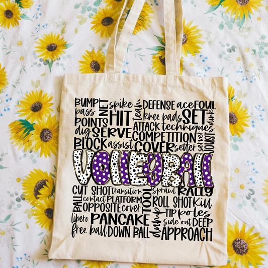 Volleyball Tote Bag