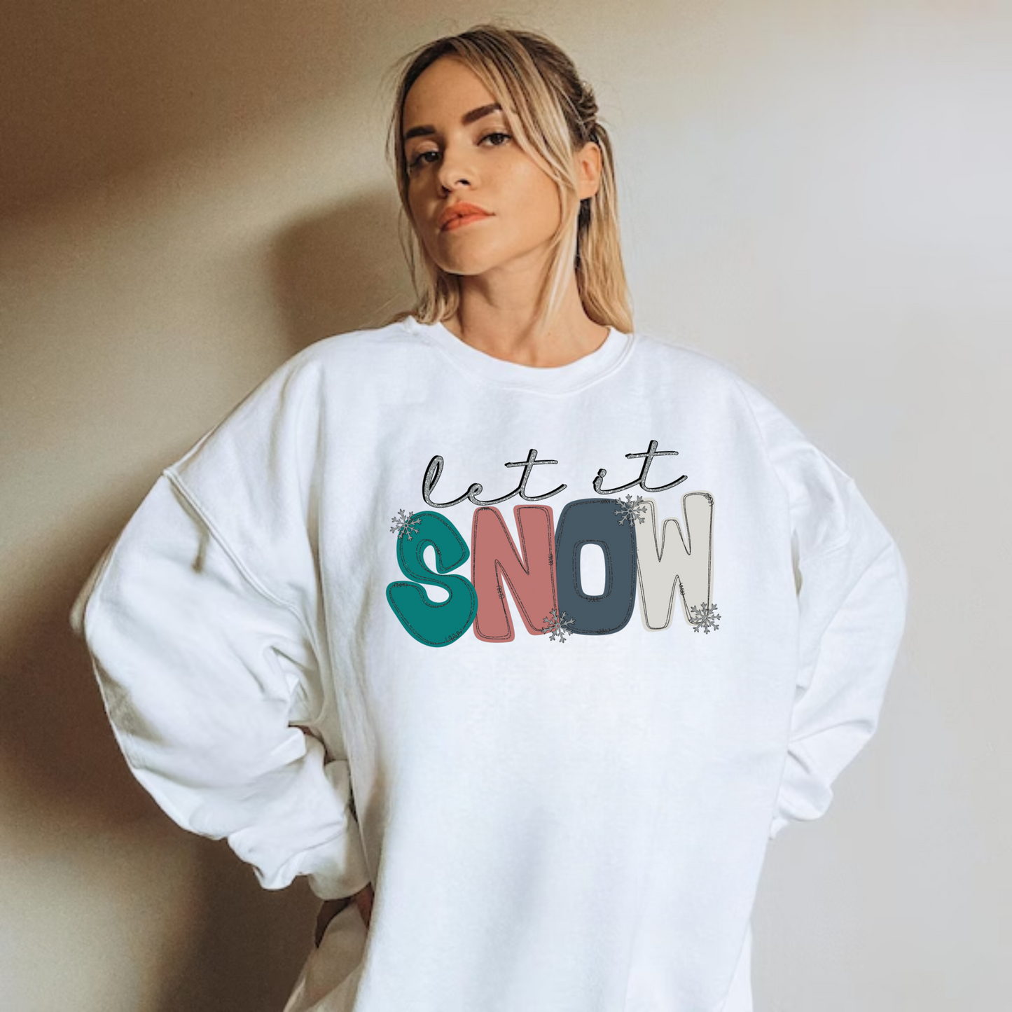Let It Snow Christmas Crewneck Sweatshirt