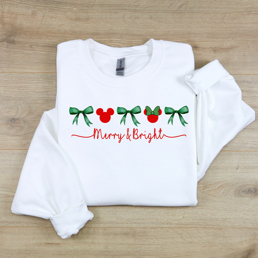 Magical Mouse Merry & Bright Crewneck Sweatshirt