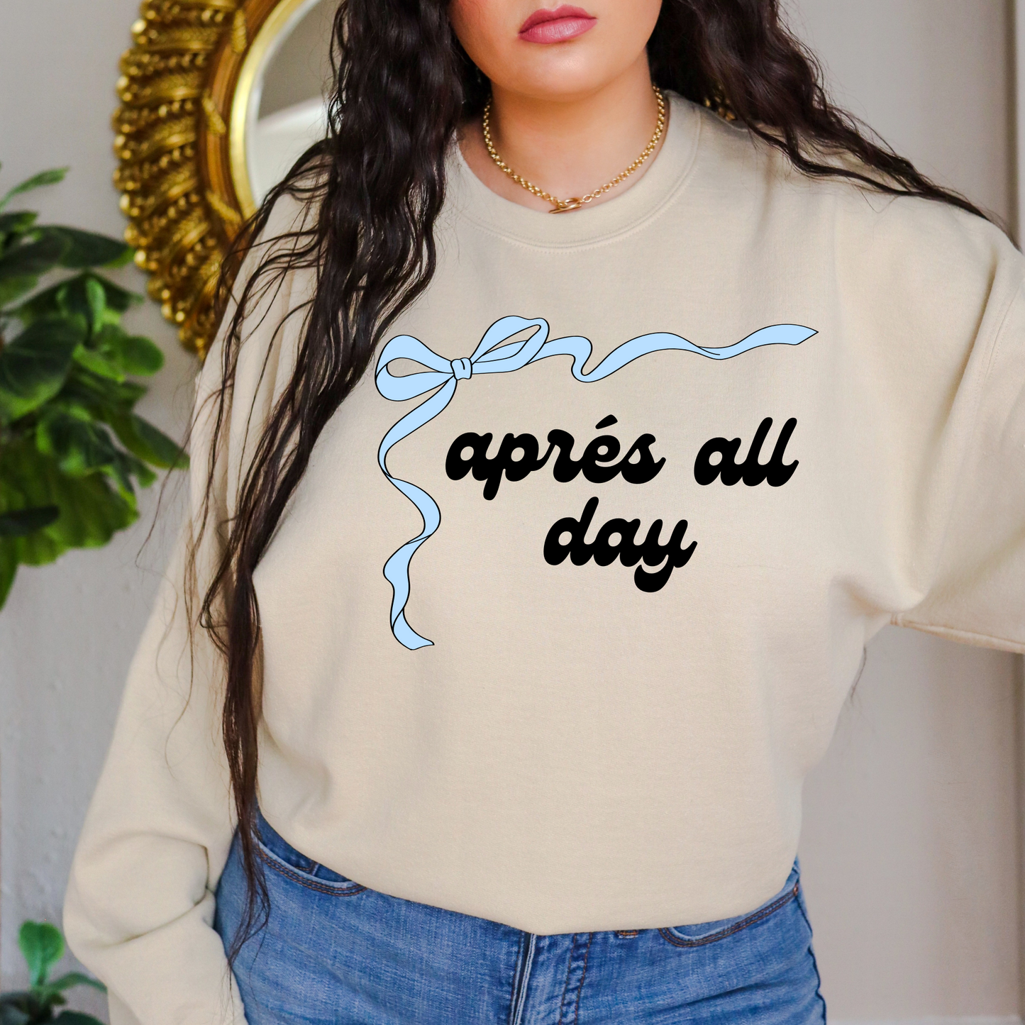 Apres All Day | Apres Ski Crewneck Sweatshirt