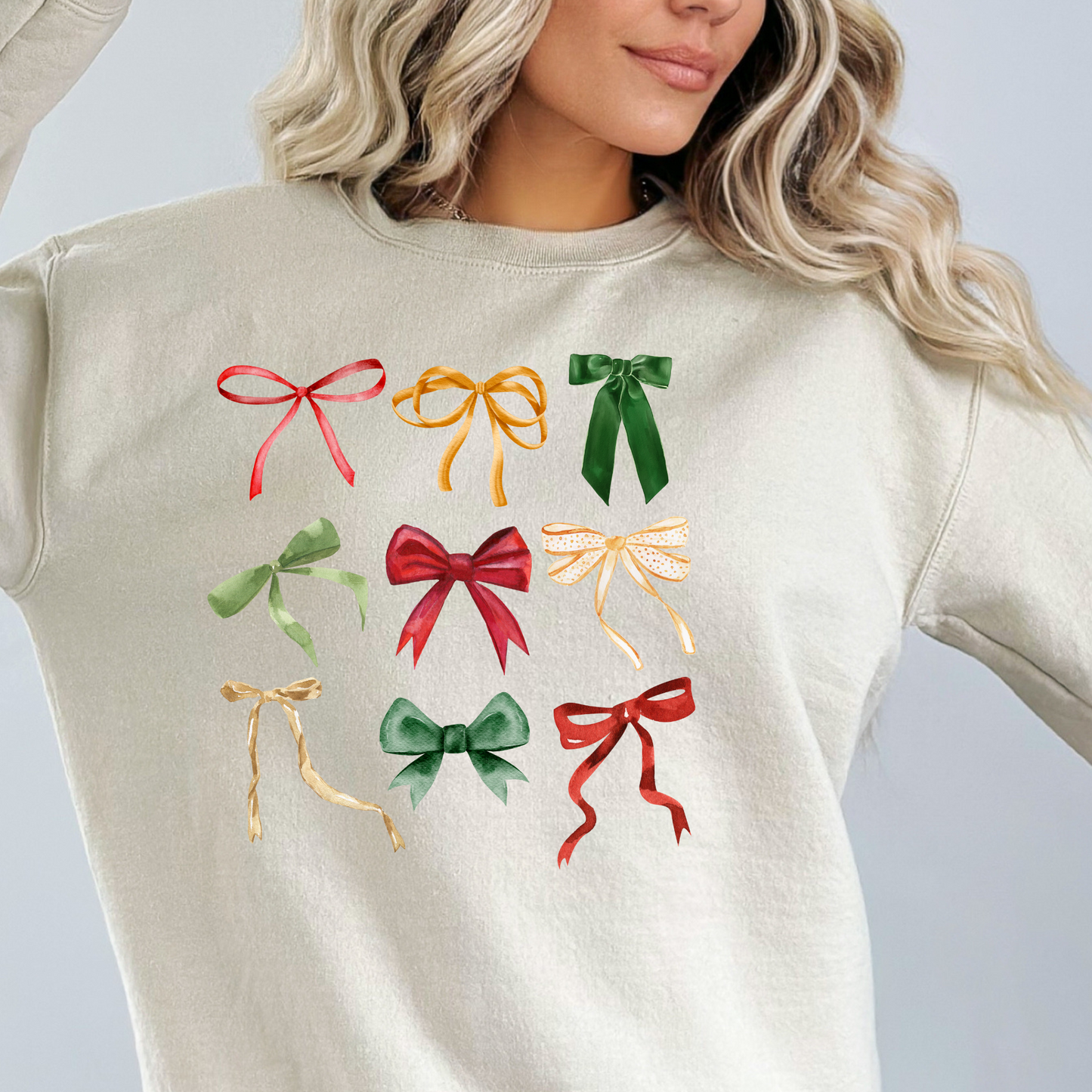Christmas Coquette Bow Sweatshirt