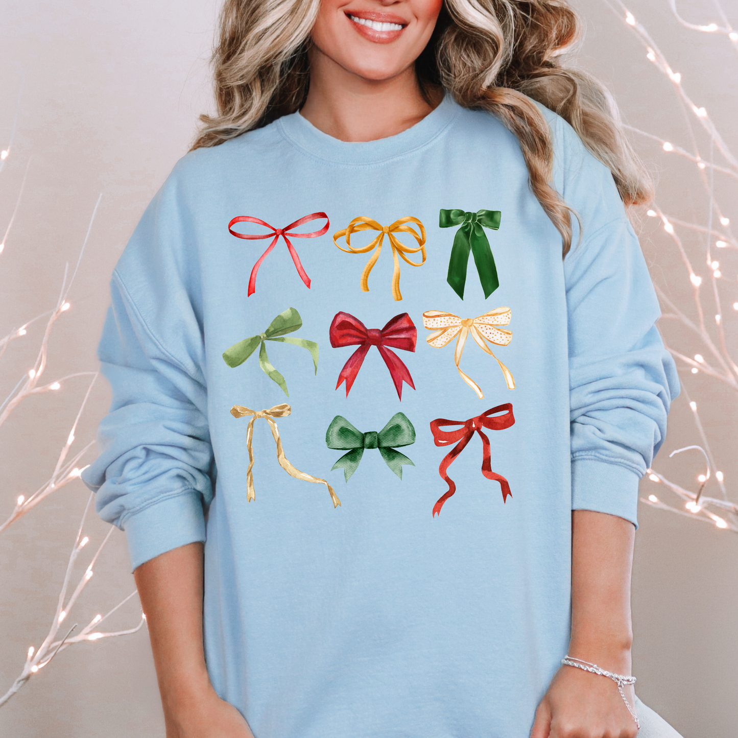 Christmas Coquette Bow Sweatshirt