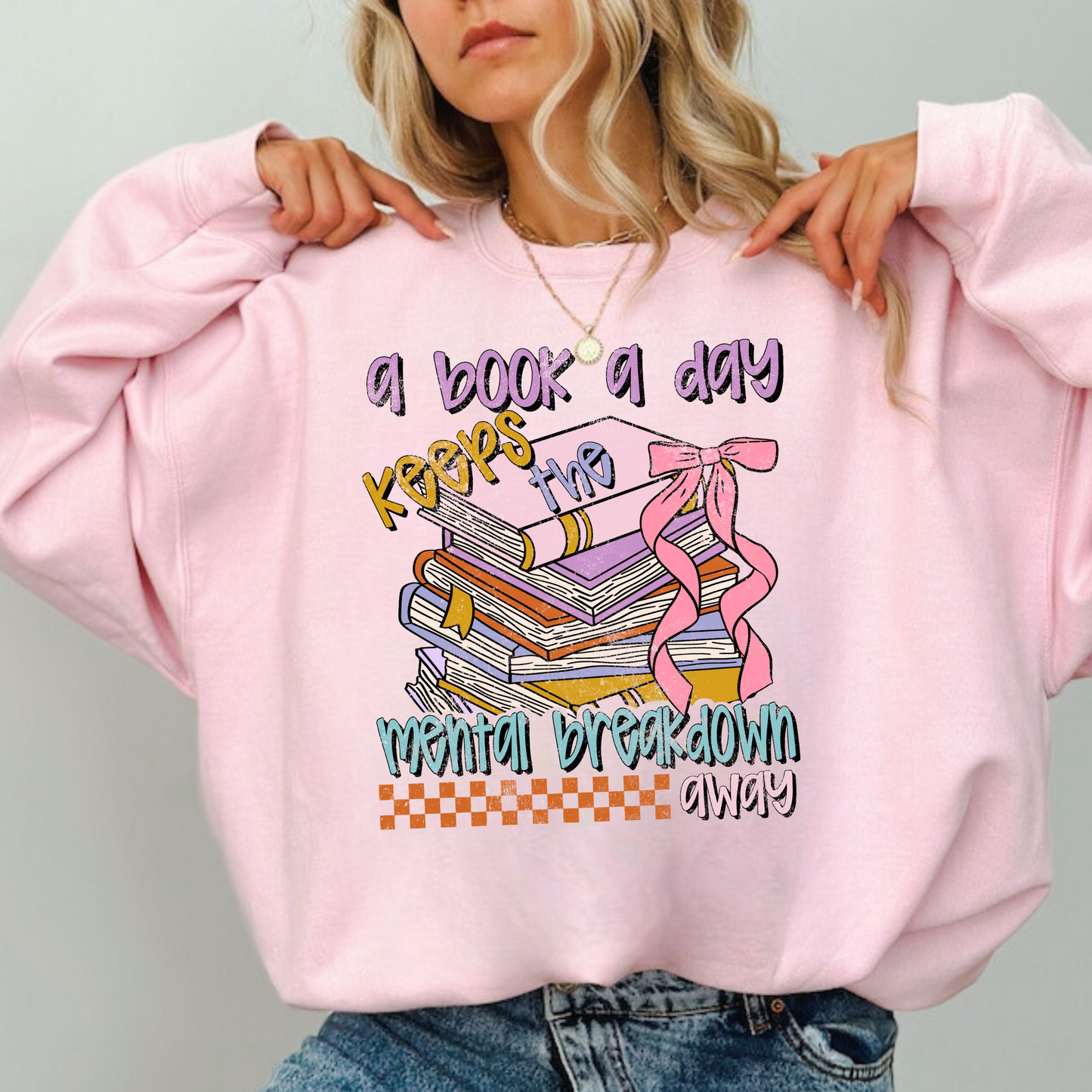 A Book A Day | Book Lover Crewneck Sweatshirt