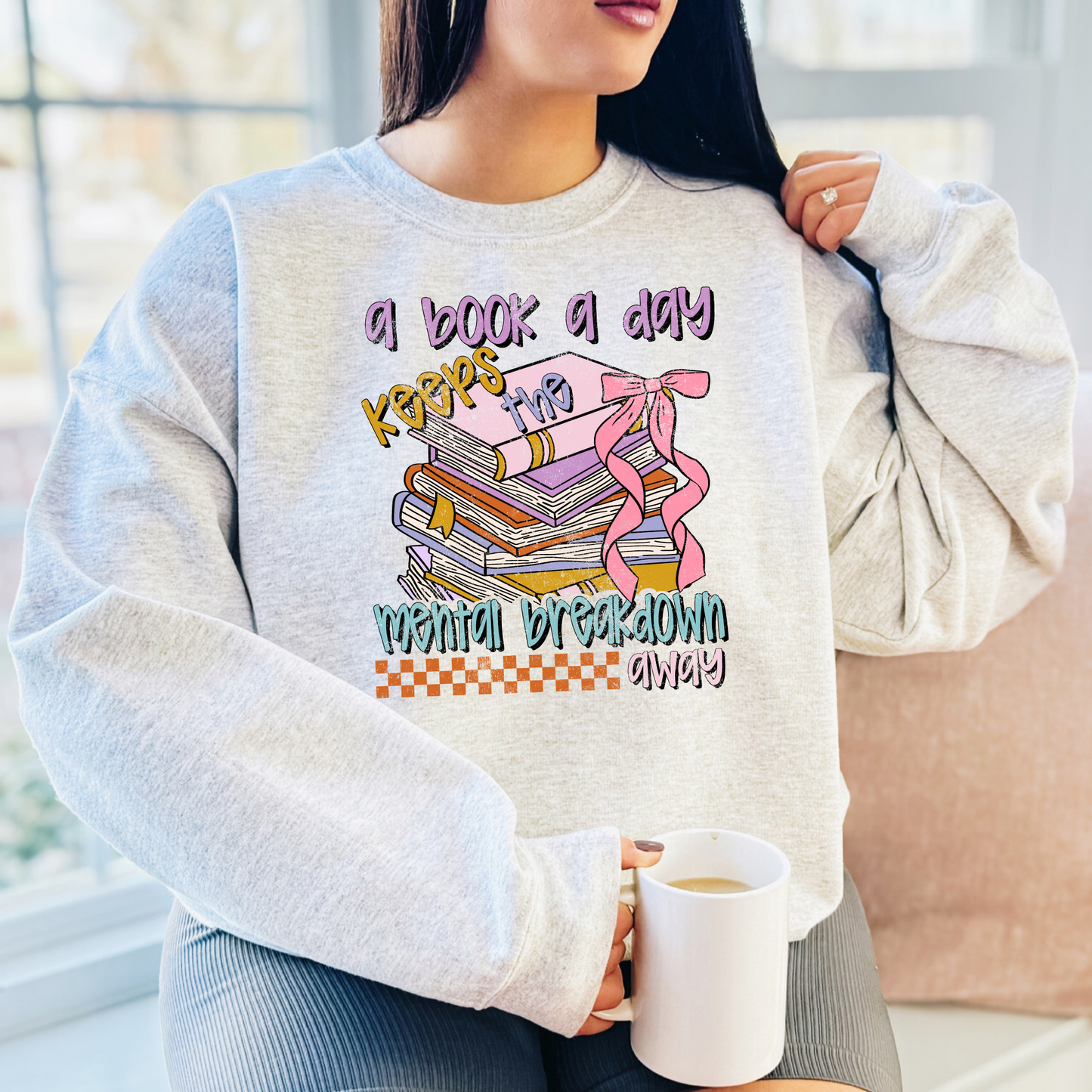 A Book A Day | Book Lover Crewneck Sweatshirt