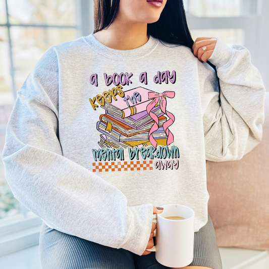 A Book A Day | Book Lover Crewneck Sweatshirt