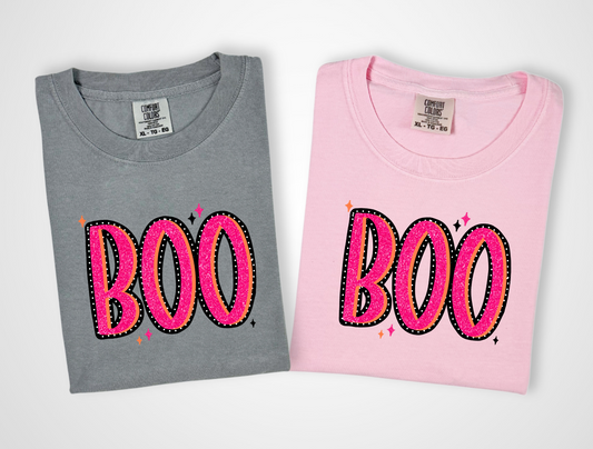 Pink Boo Halloween Comfort Colors Shirt