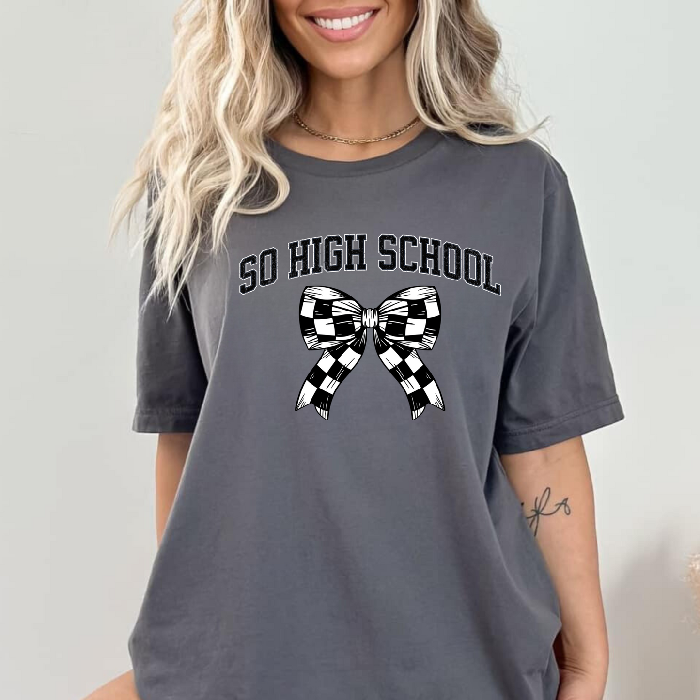 High School Coquette Bow Shirt