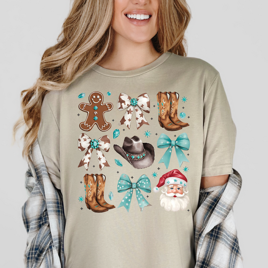Western Christmas Comfort Colors Shirt